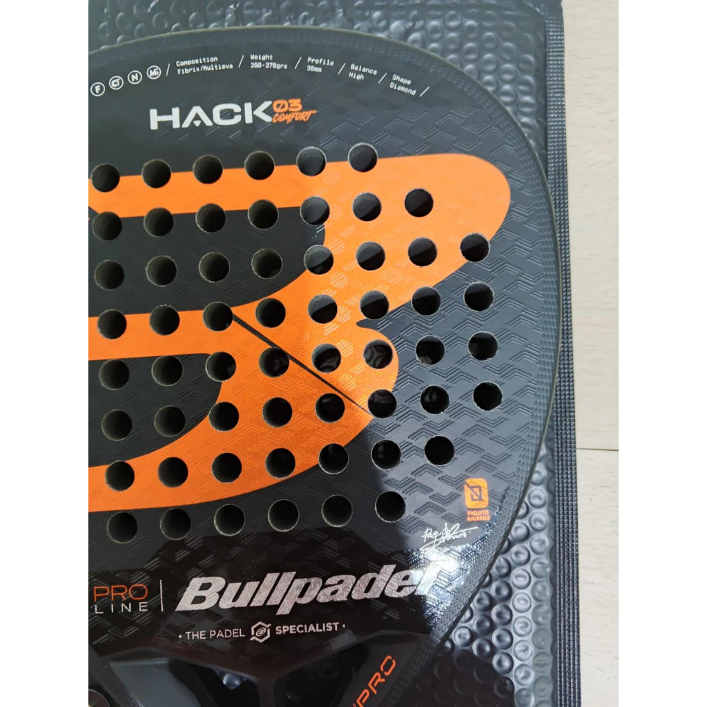 Raket Padel BULLPADEL Hack 03 Comfort 2024 Bekas